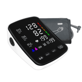 PSU82RH  Blood pressure meter measure blood pressure heart rate pulse upper arm electronic blood pressure monitor LCD cuff 22 * 42cm off 180 seconds 90 measurements