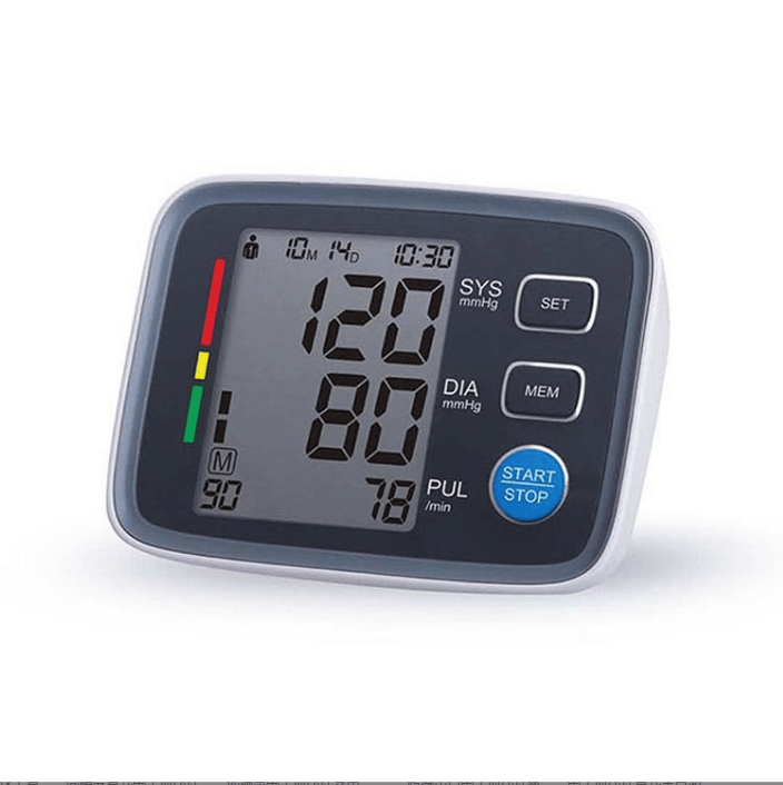PSU80EH Blood pressure meter measure blood pressure heart rate pulse upper arm electronic blood pressure monitor LCD cuff 22 * 42cm off 180 seconds 90 measurements,