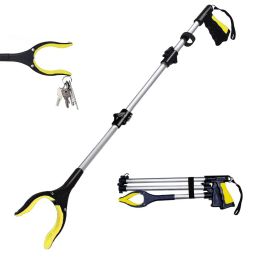 Foldable Grabber With 360° Swivel Clip, Trash Claw Grabber Tool