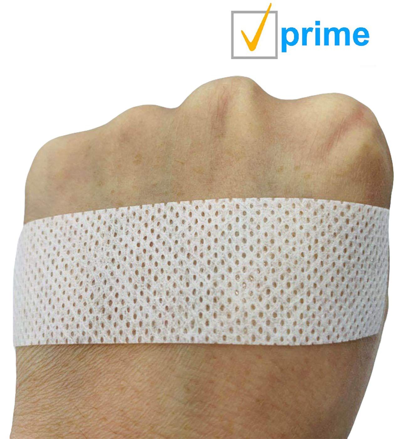 Medical Tapes. Case of 12 Surgical Tapes 2" x 10 yds. Non-sterile Soft Cloth Surgical Tapes for dressings and Medical Devices. High Adhesion. Hypoallergenic, Latex-Free. Bidirectional Tear.