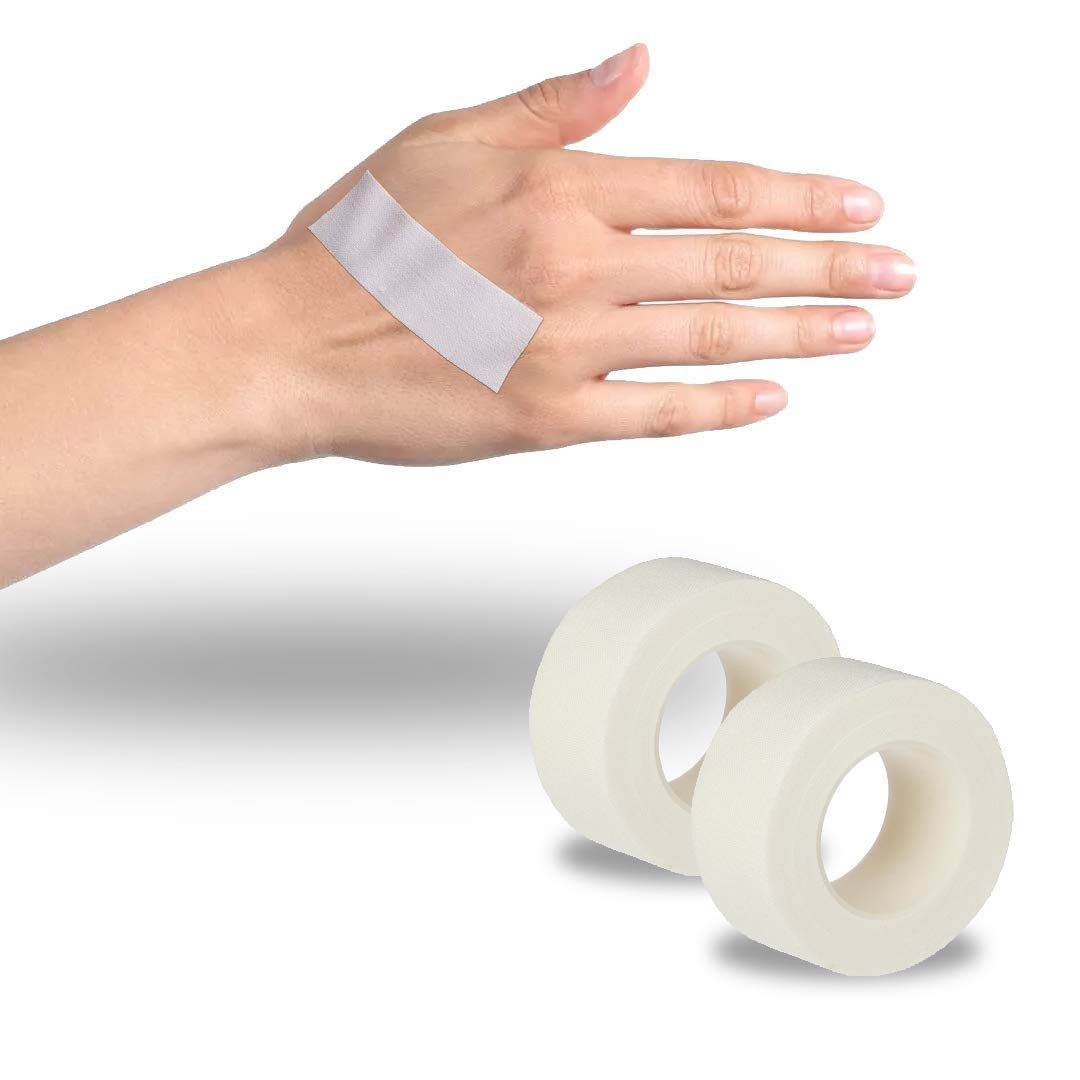 Medical Tapes. Case of 60 Surgical Tapes 2" x 10 yds. Non-sterile Cloth Tape for dressings and Medical Devices. High Adhesion Strength. Hypoallergenic, Latex-Free. Bidirectional Tear.